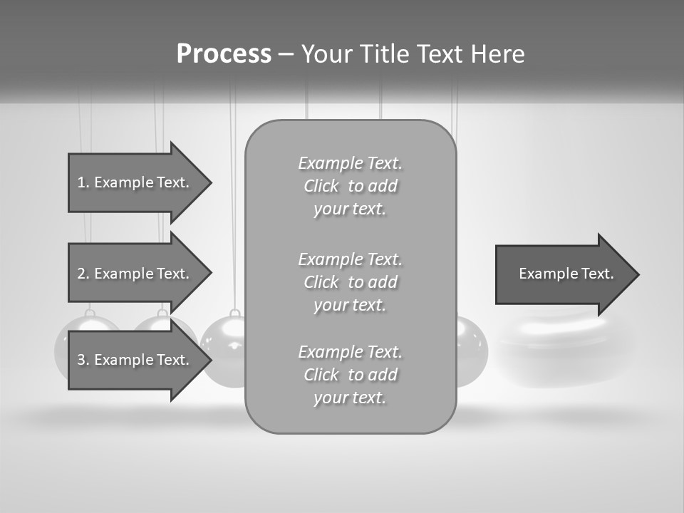 Ball Force Grey PowerPoint Template