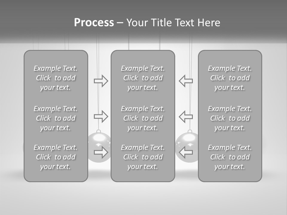 Ball Force Grey PowerPoint Template