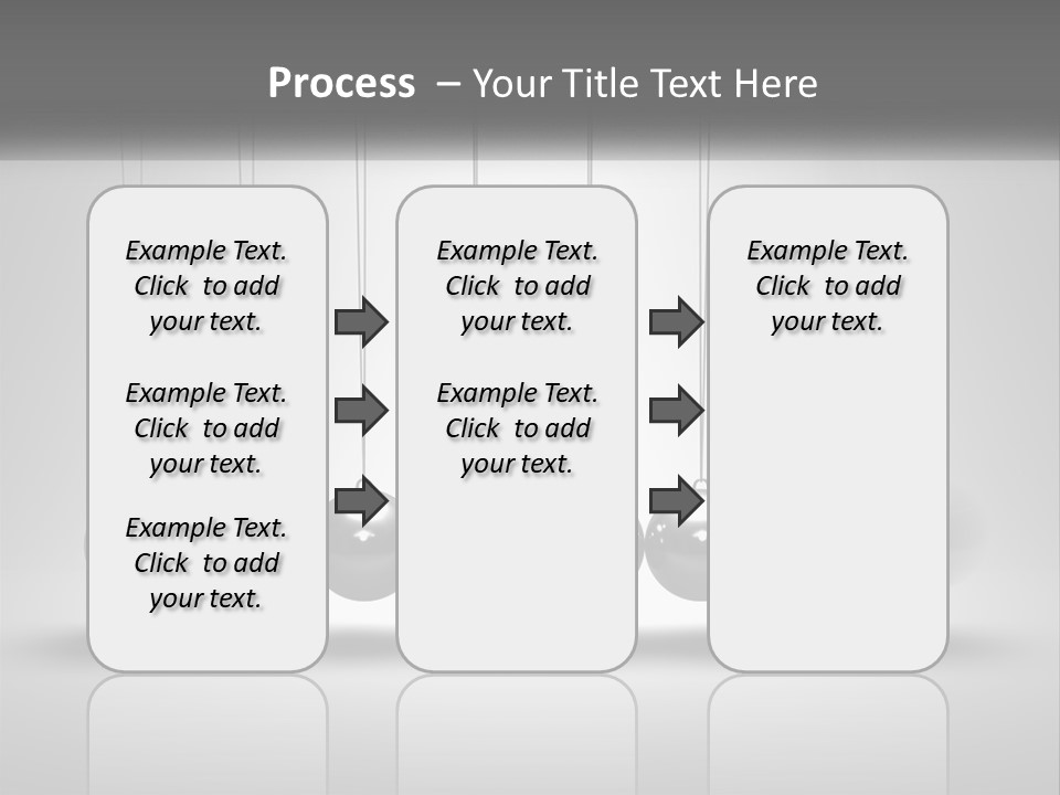 Ball Force Grey PowerPoint Template