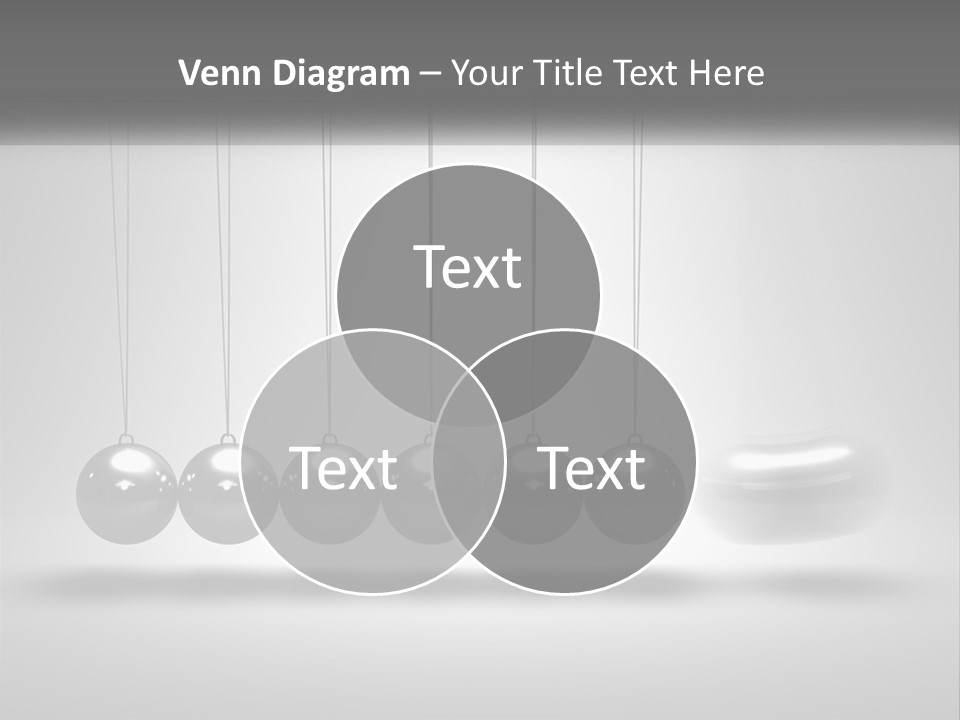 Ball Force Grey PowerPoint Template