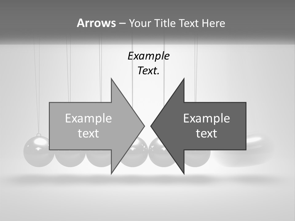 Ball Force Grey PowerPoint Template