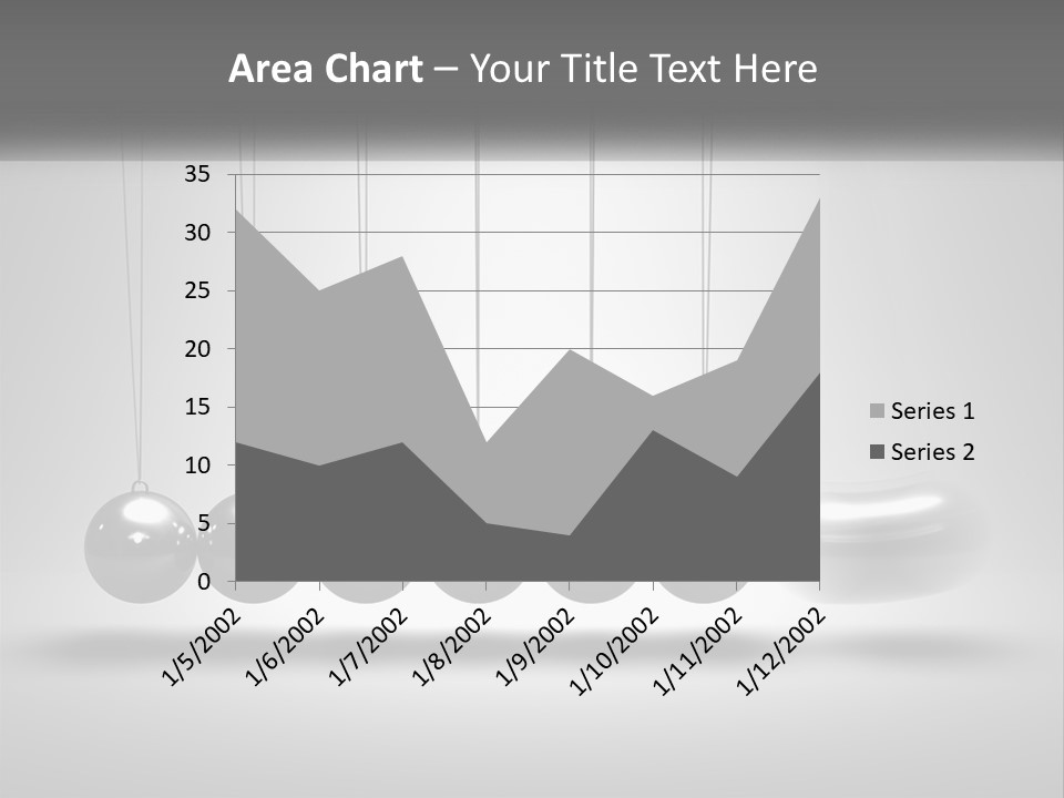 Ball Force Grey PowerPoint Template