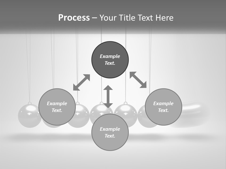 Ball Force Grey PowerPoint Template