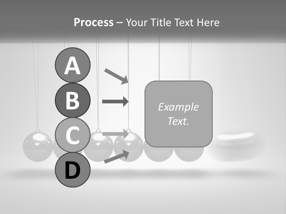 Ball Force Grey PowerPoint Template