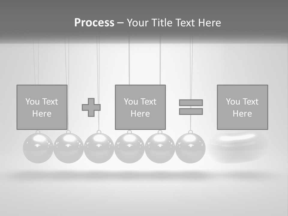 Ball Force Grey PowerPoint Template