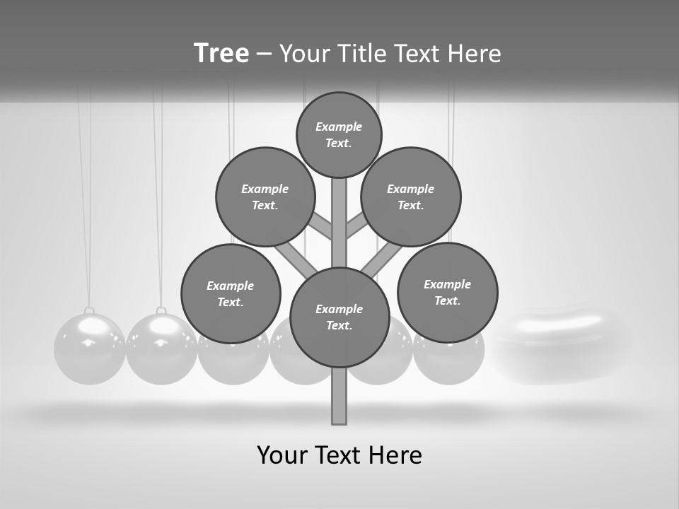 Ball Force Grey PowerPoint Template