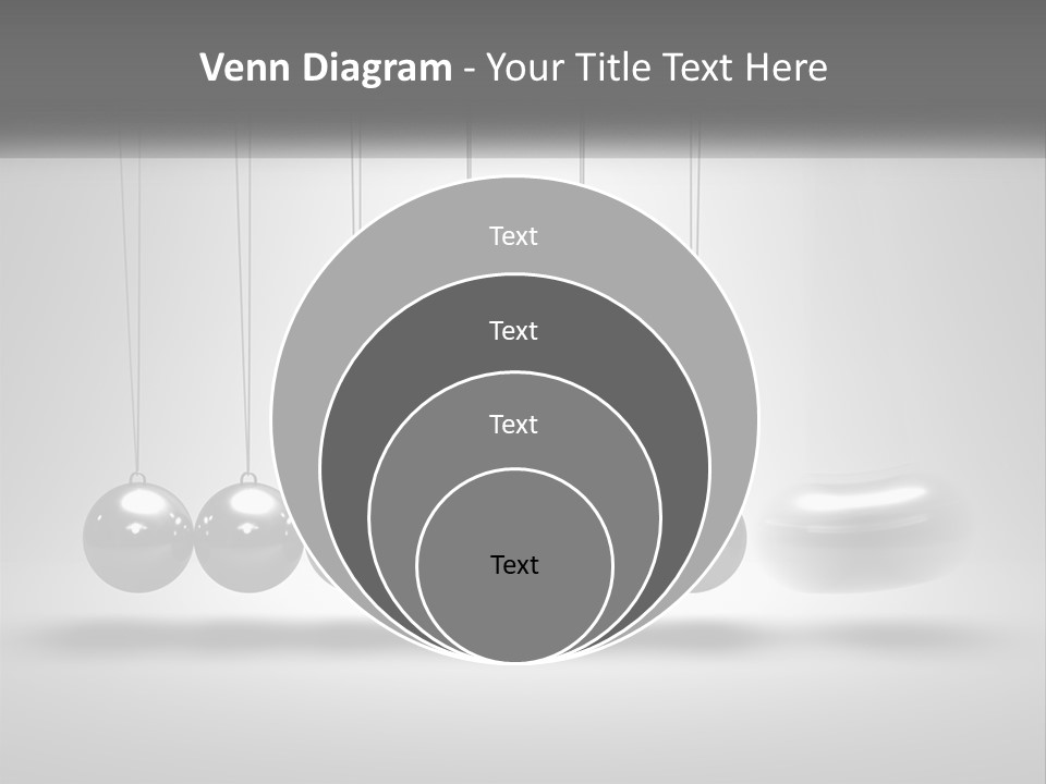 Ball Force Grey PowerPoint Template