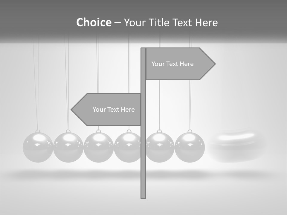 Ball Force Grey PowerPoint Template