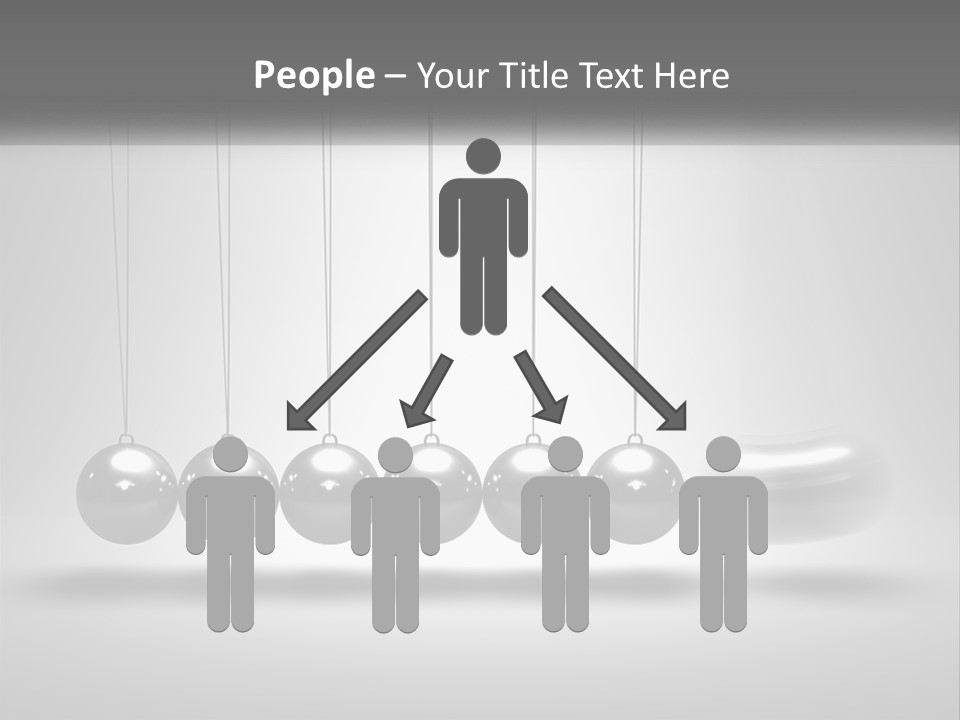 Ball Force Grey PowerPoint Template