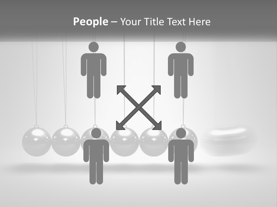 Ball Force Grey PowerPoint Template