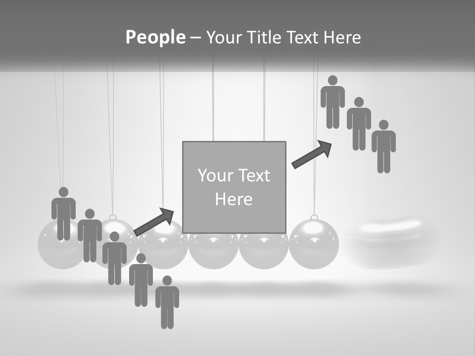 Ball Force Grey PowerPoint Template