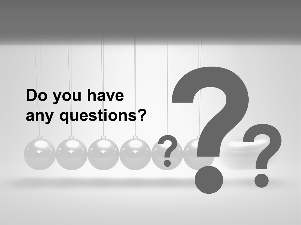 Ball Force Grey PowerPoint Template