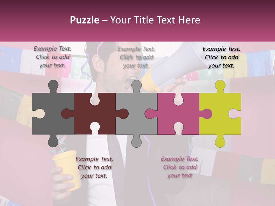 Crazy Man Person PowerPoint Template