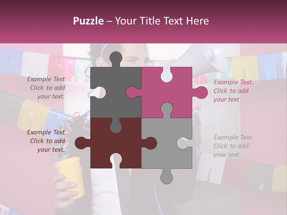 Crazy Man Person PowerPoint Template