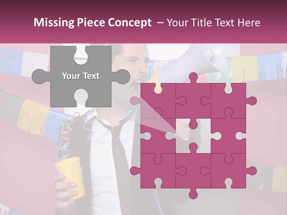 Crazy Man Person PowerPoint Template