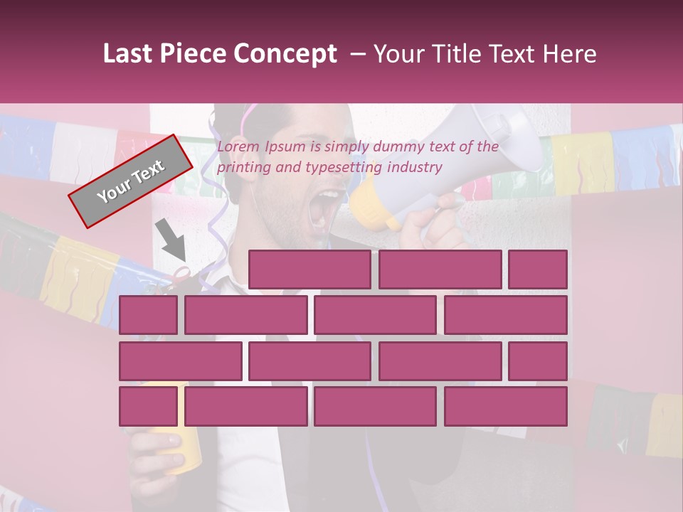 Crazy Man Person PowerPoint Template