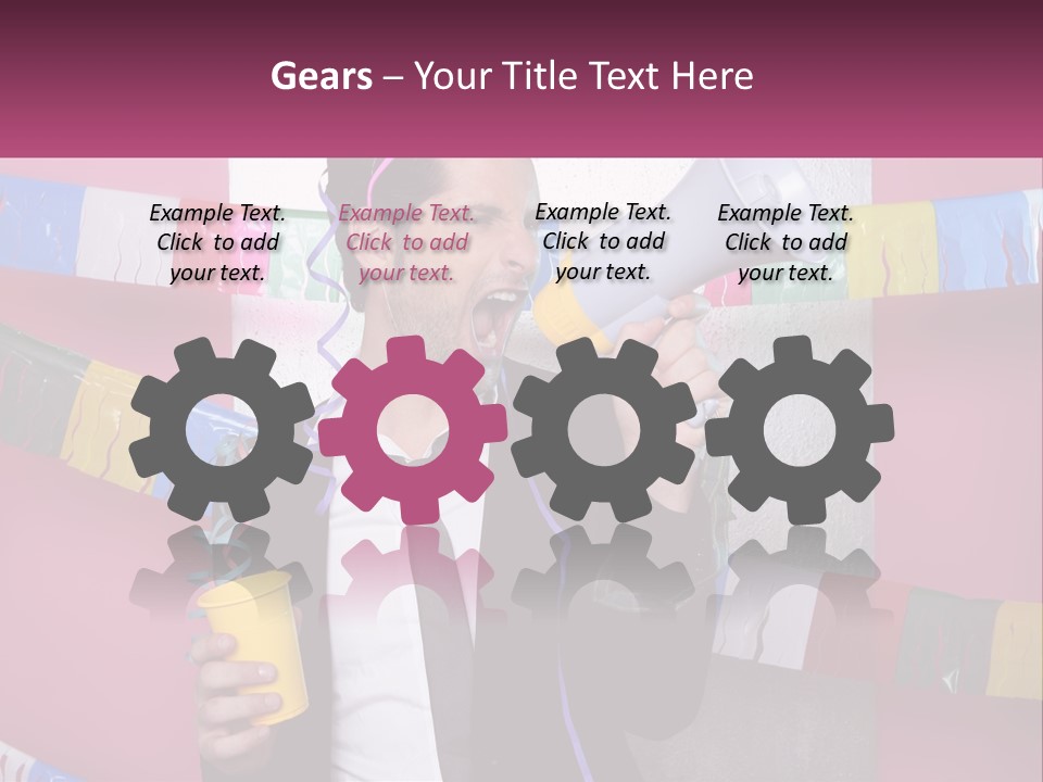 Crazy Man Person PowerPoint Template