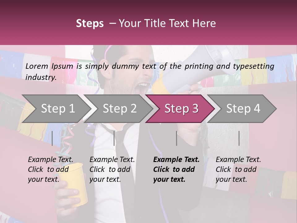 Crazy Man Person PowerPoint Template