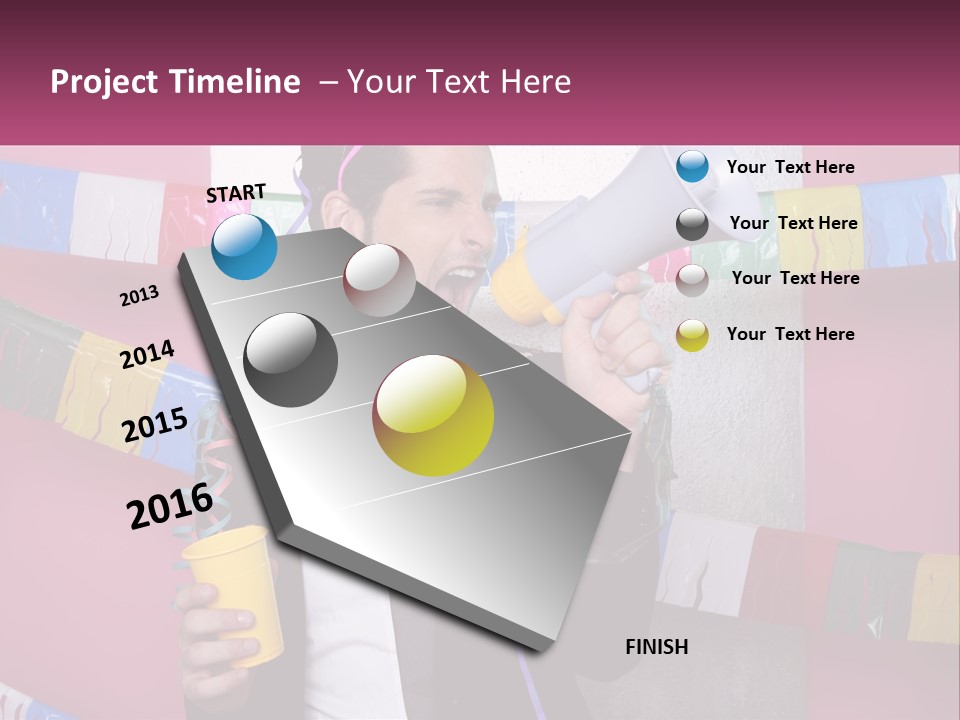 Crazy Man Person PowerPoint Template