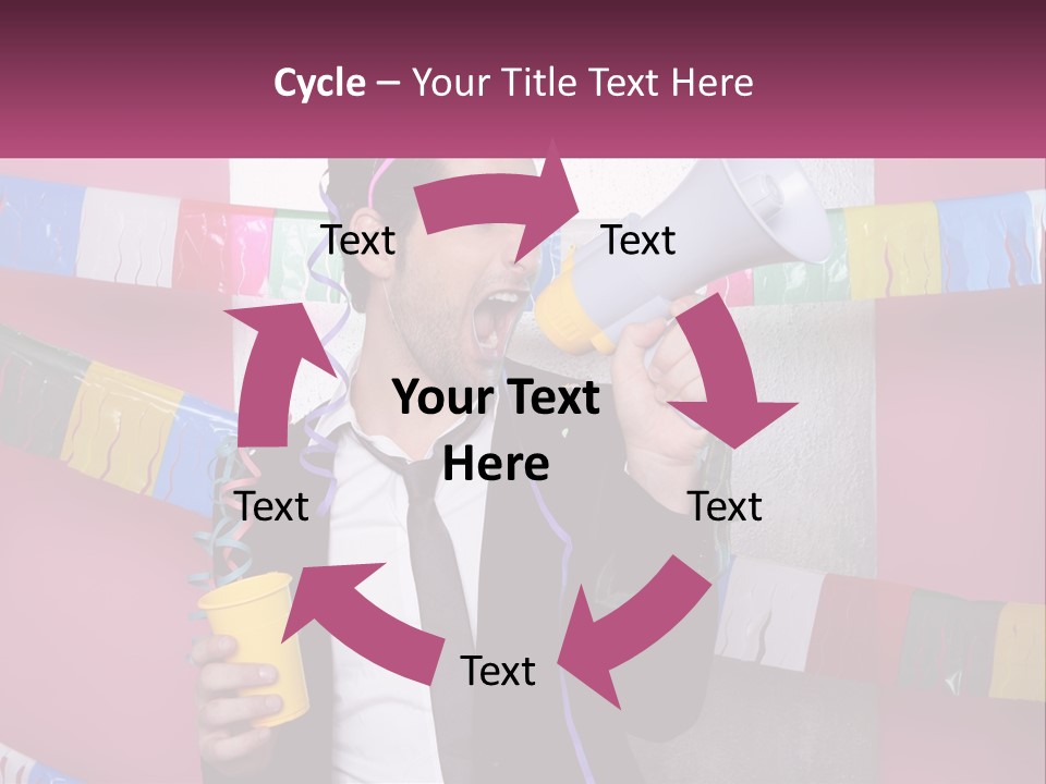 Crazy Man Person PowerPoint Template