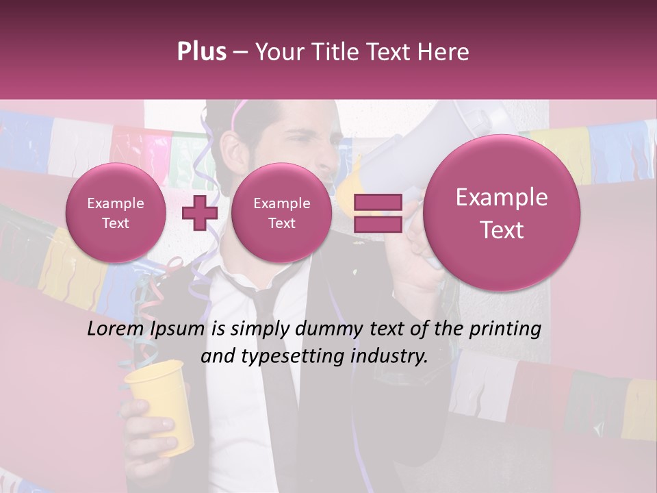 Crazy Man Person PowerPoint Template