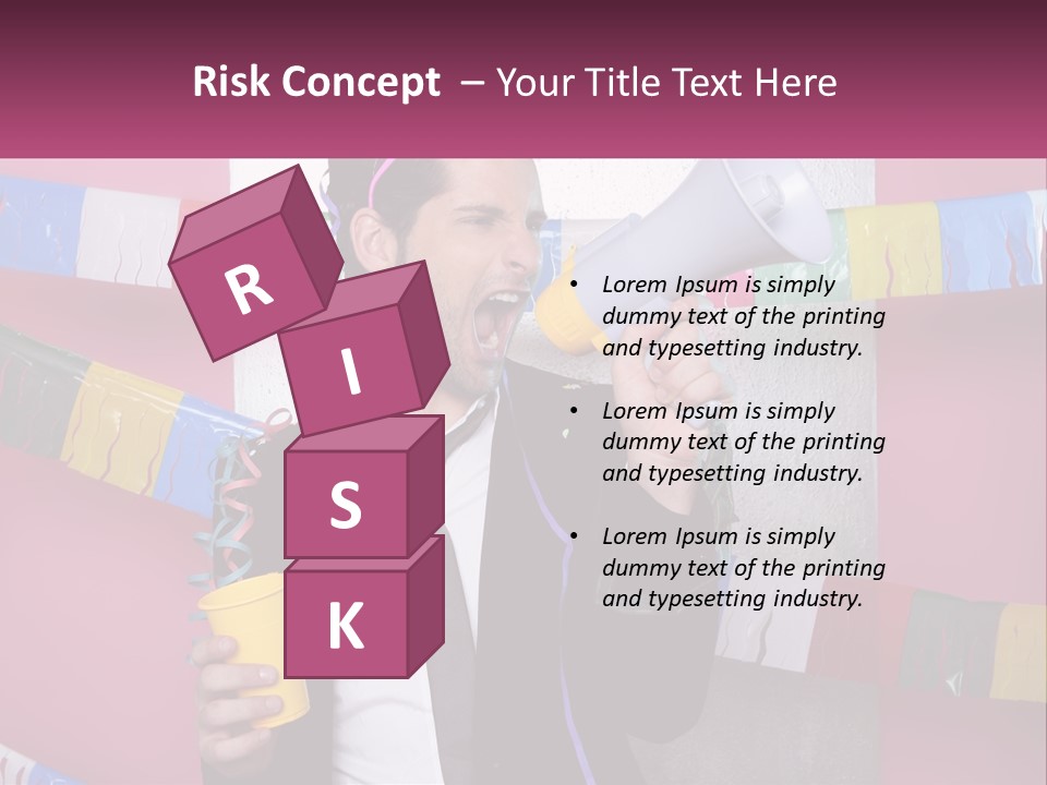 Crazy Man Person PowerPoint Template