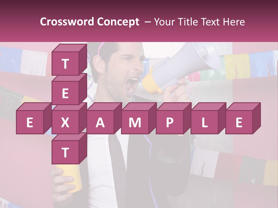 Crazy Man Person PowerPoint Template