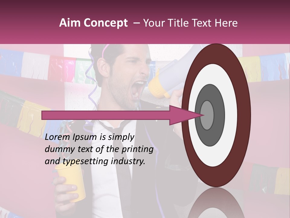 Crazy Man Person PowerPoint Template