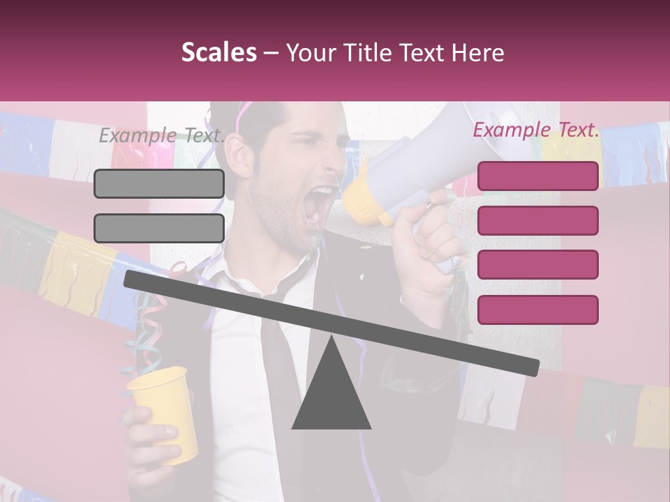 Crazy Man Person PowerPoint Template