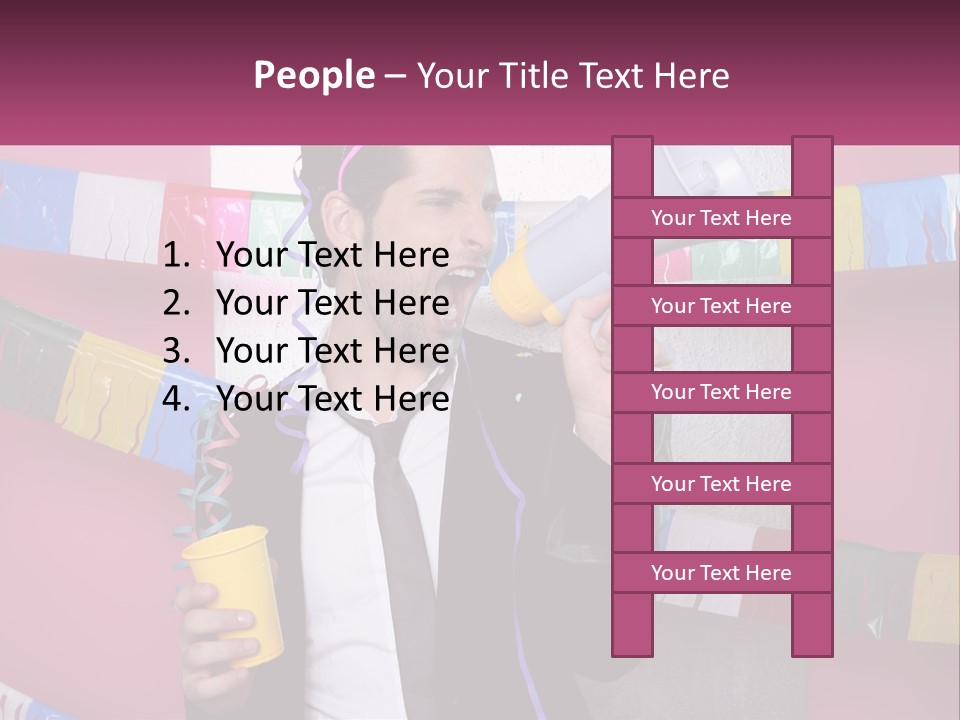 Crazy Man Person PowerPoint Template
