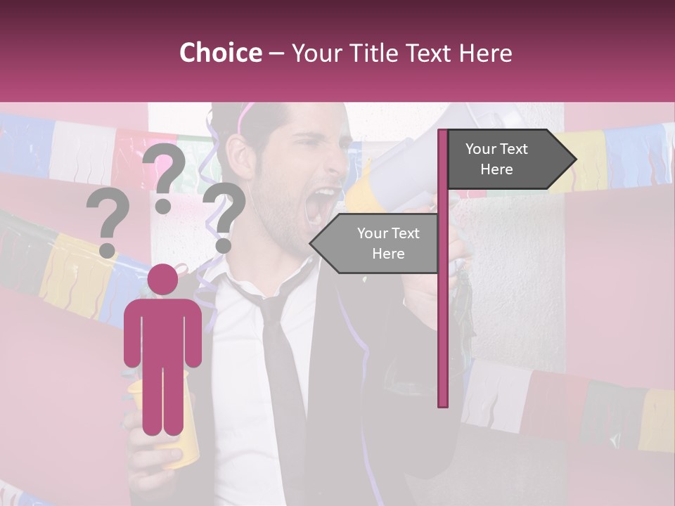 Crazy Man Person PowerPoint Template