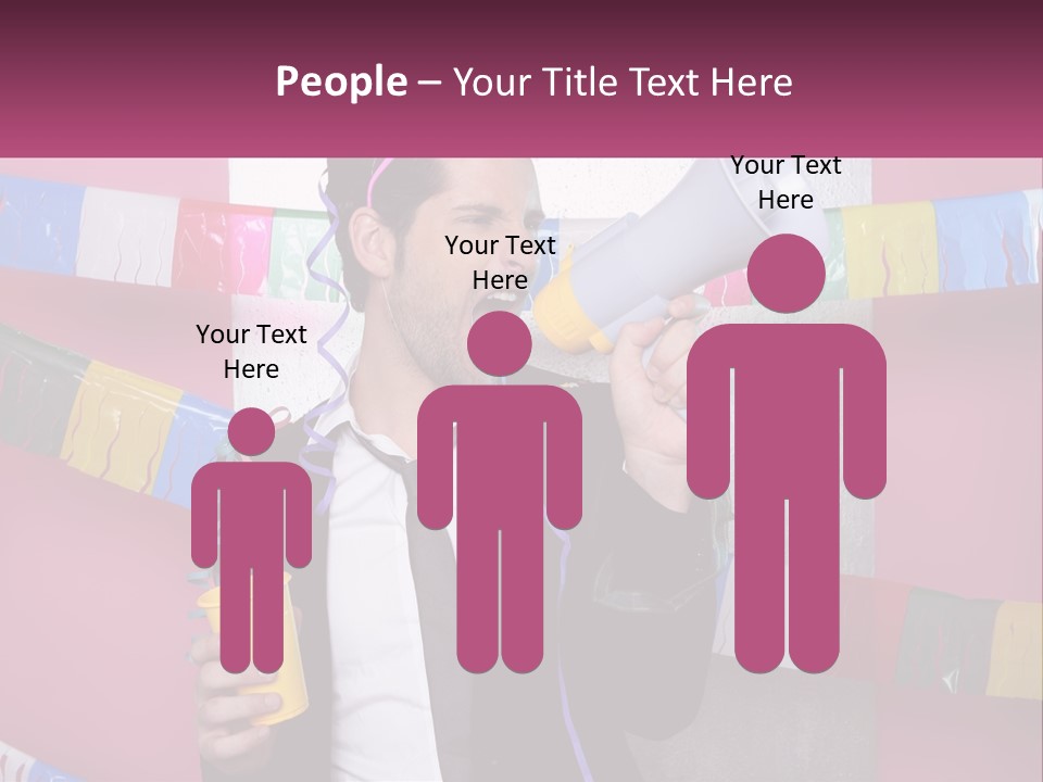 Crazy Man Person PowerPoint Template