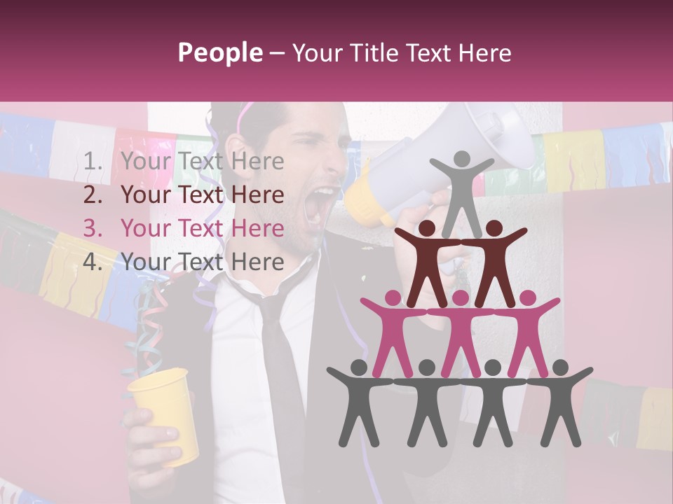 Crazy Man Person PowerPoint Template