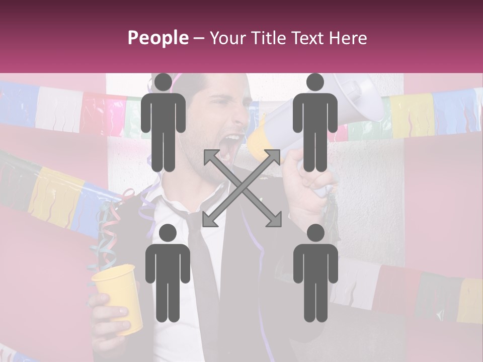 Crazy Man Person PowerPoint Template