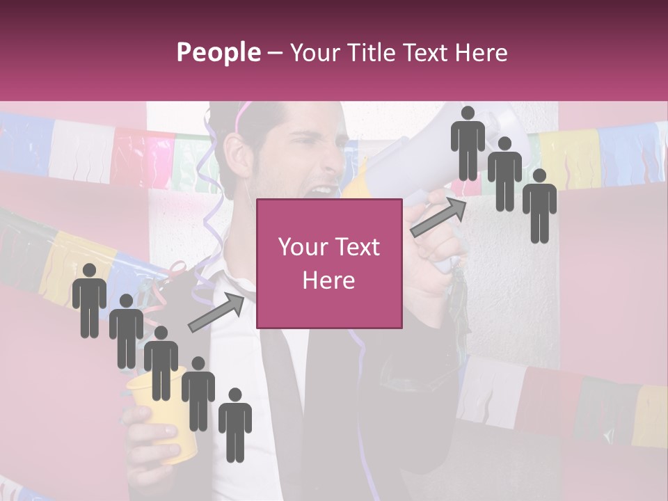 Crazy Man Person PowerPoint Template