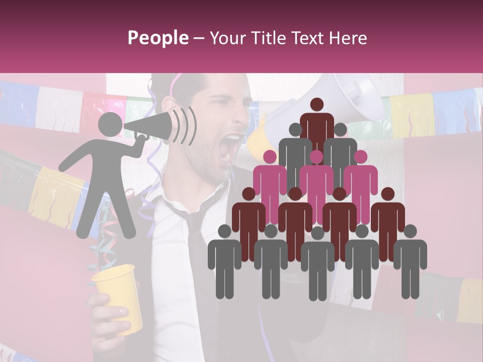 Crazy Man Person PowerPoint Template