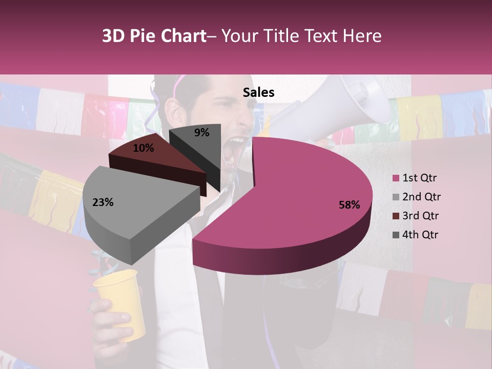 Crazy Man Person PowerPoint Template