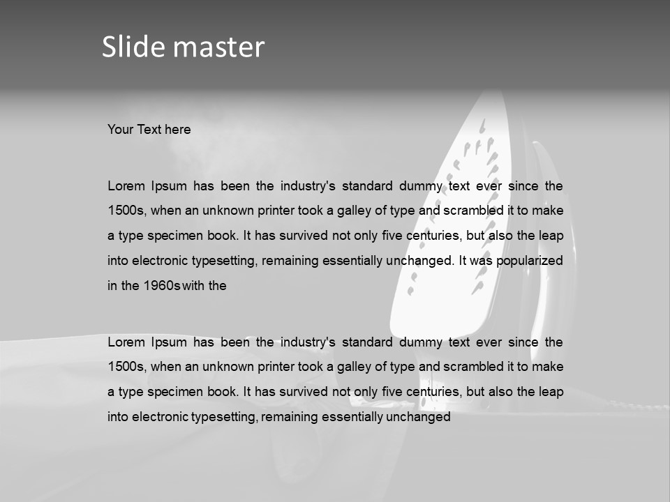 Table Laundry Flat PowerPoint Template