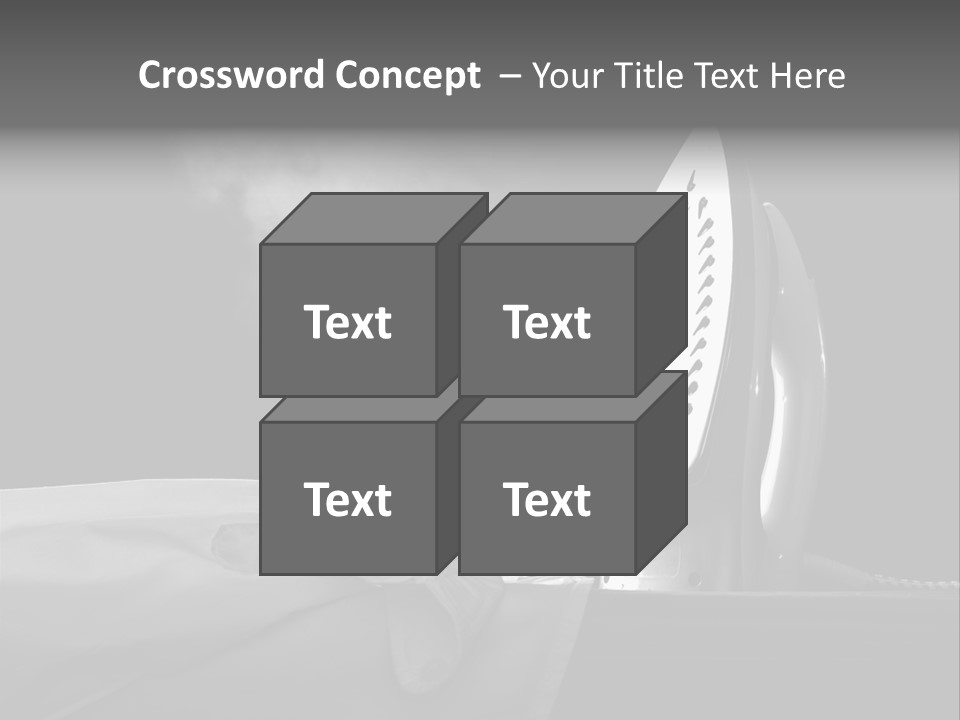 Table Laundry Flat PowerPoint Template