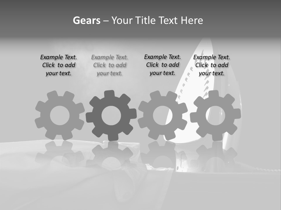 Table Laundry Flat PowerPoint Template