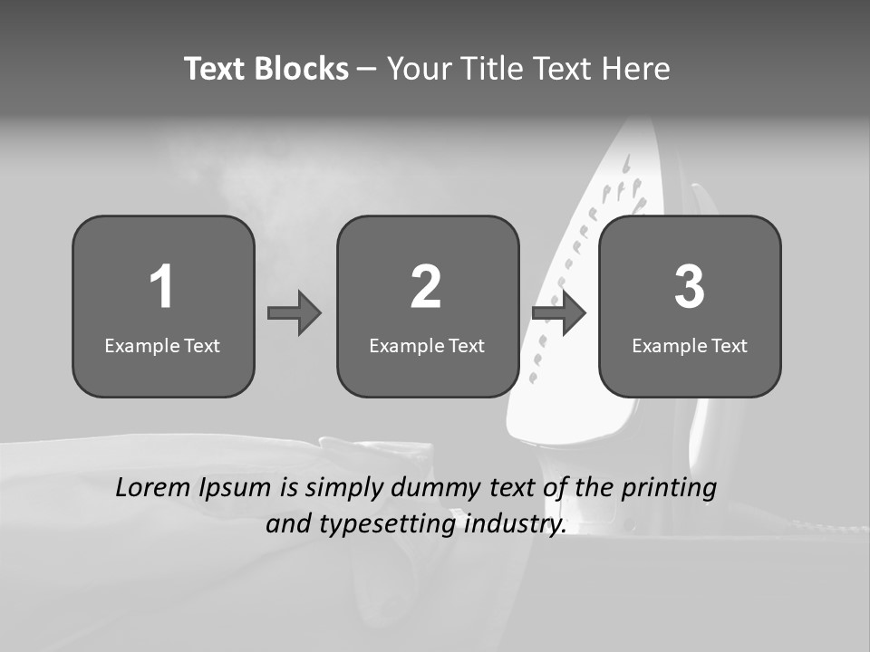 Table Laundry Flat PowerPoint Template