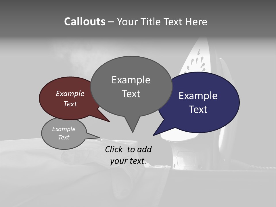 Table Laundry Flat PowerPoint Template