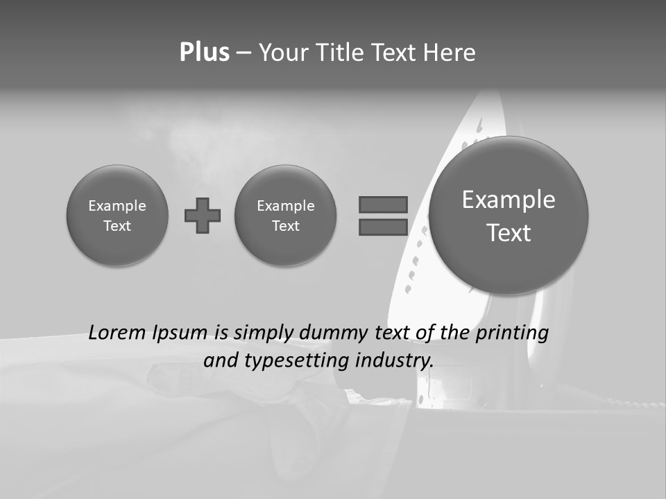 Table Laundry Flat PowerPoint Template