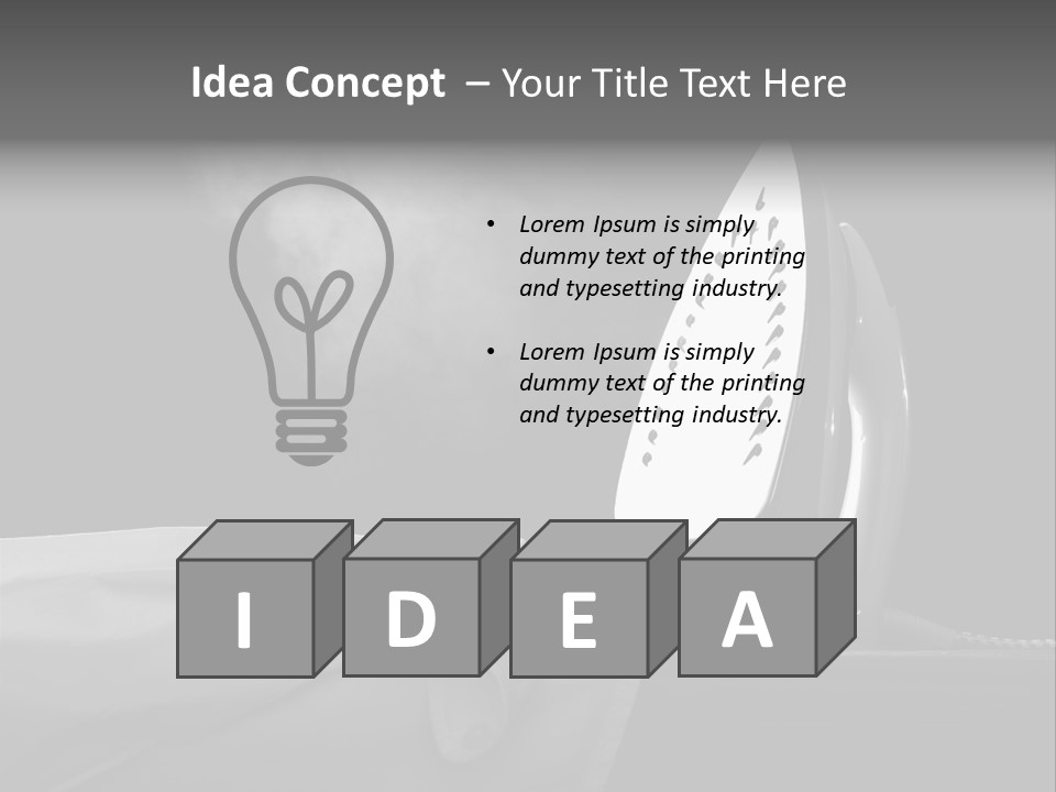 Table Laundry Flat PowerPoint Template