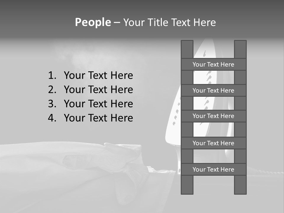 Table Laundry Flat PowerPoint Template