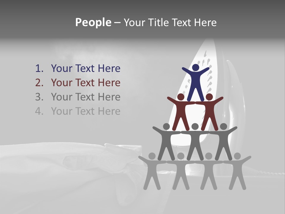 Table Laundry Flat PowerPoint Template