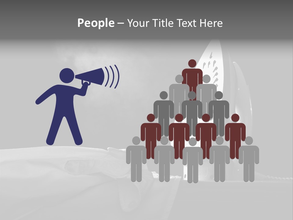 Table Laundry Flat PowerPoint Template