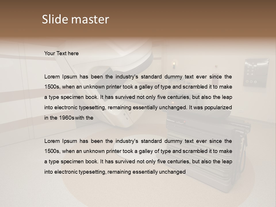 Scanner Screen Monitor PowerPoint Template