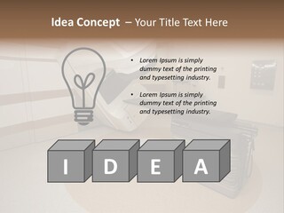 Scanner Screen Monitor PowerPoint Template