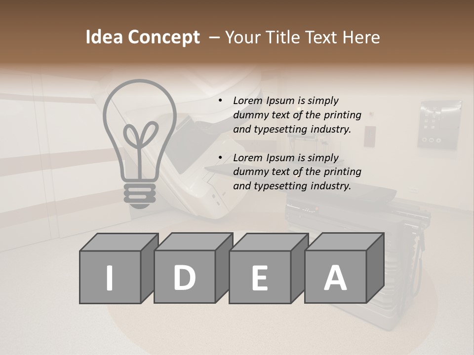 Scanner Screen Monitor PowerPoint Template